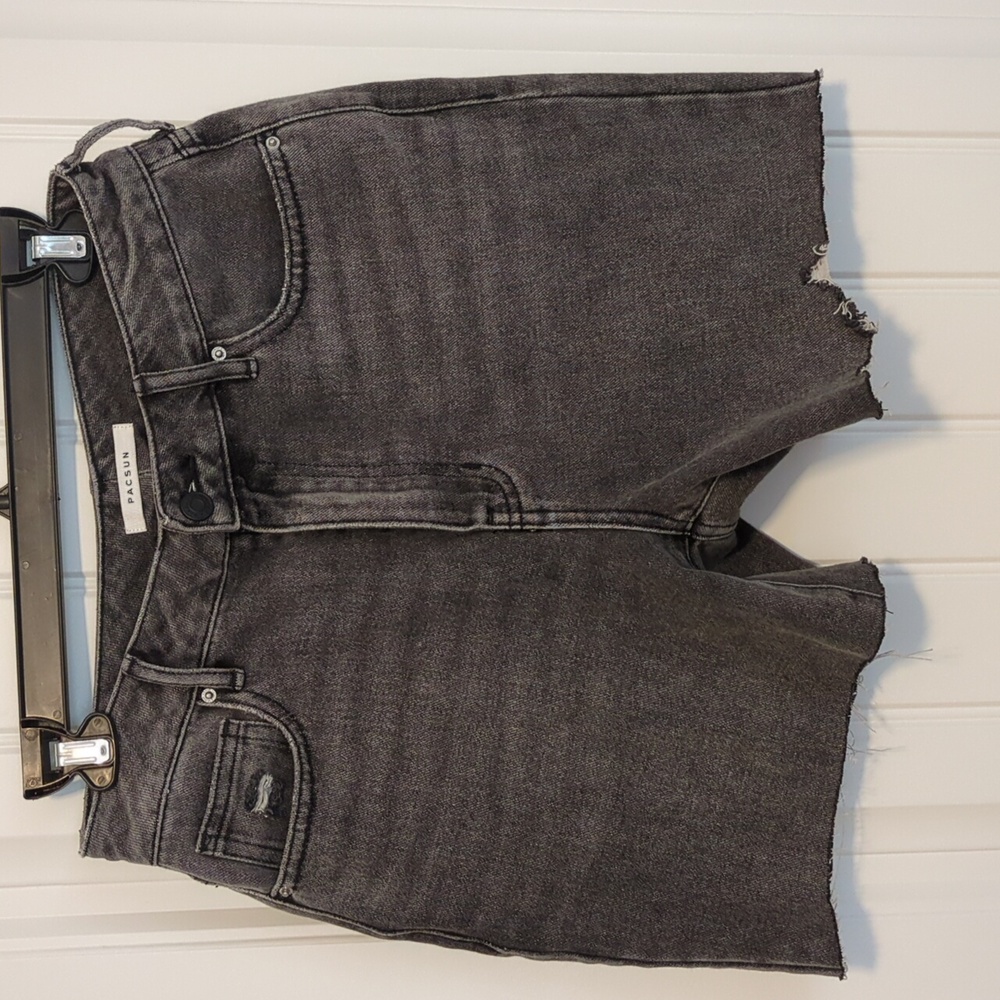 Pacsun black denim shorts